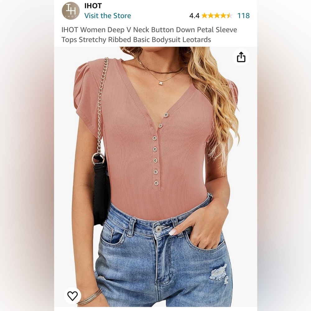 pink short sleeve button down bodysuit
